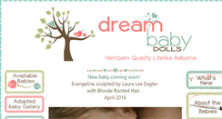 Desktop Screenshot of dreambabydolls.com